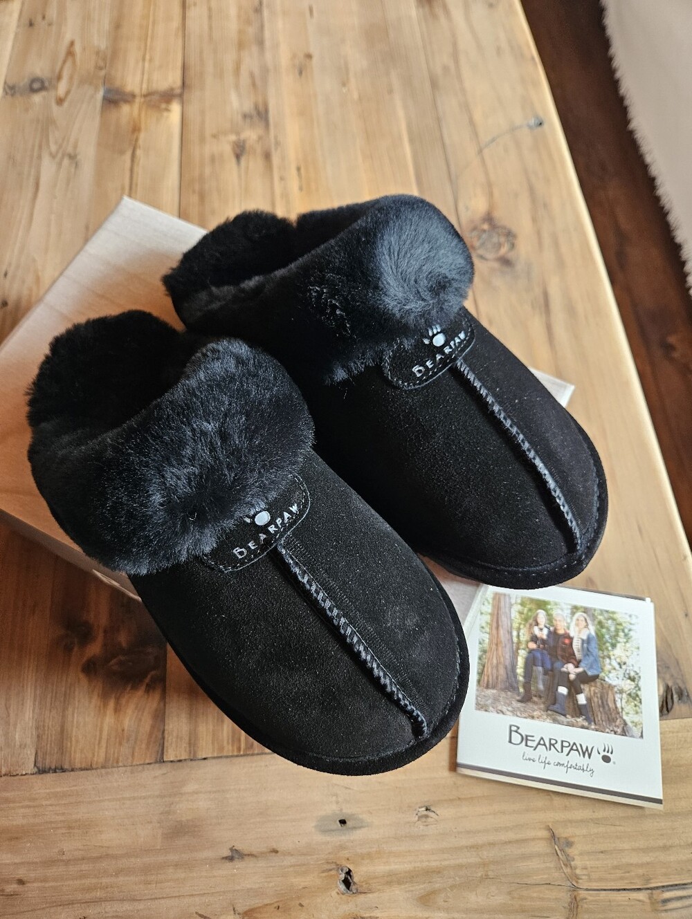 BearPaw Womens Loki II Black Size 9 Slippers